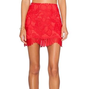 Lovers and Friends miniskirt, small, red